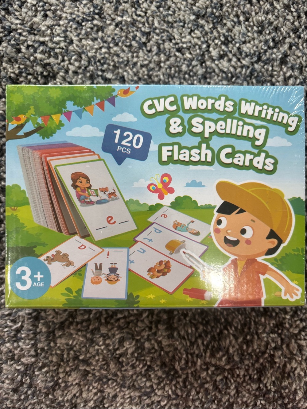 CVC Words Writing & Spelling Flash Cards -